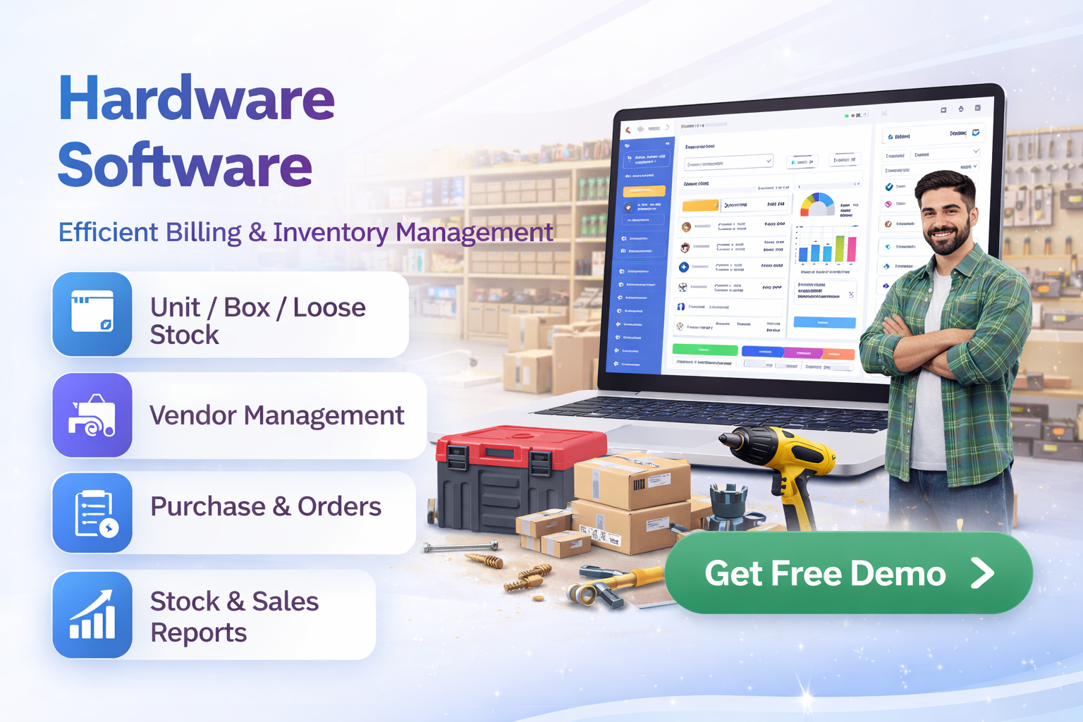 Hardware store billing software